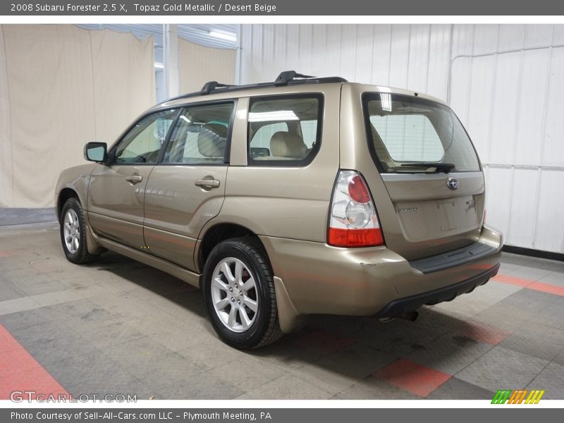 Topaz Gold Metallic / Desert Beige 2008 Subaru Forester 2.5 X