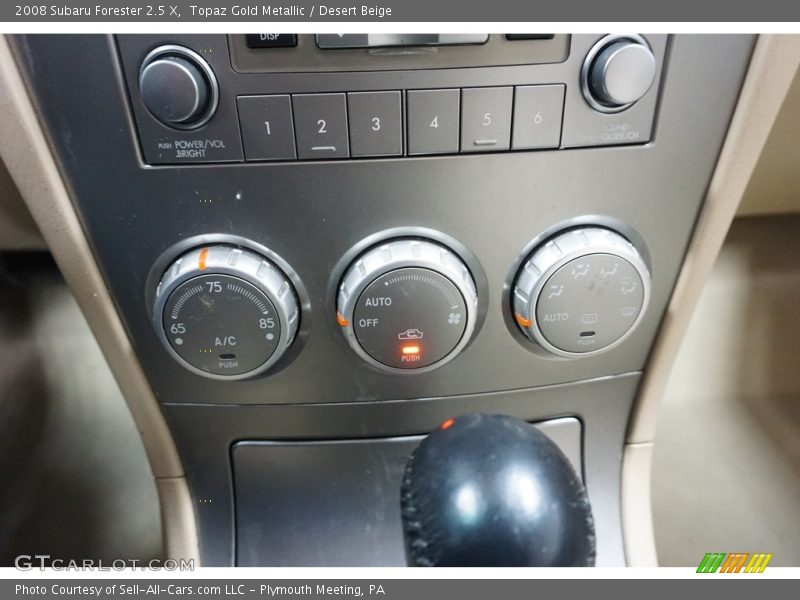 Topaz Gold Metallic / Desert Beige 2008 Subaru Forester 2.5 X