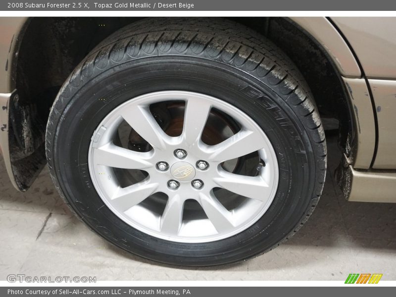 Topaz Gold Metallic / Desert Beige 2008 Subaru Forester 2.5 X