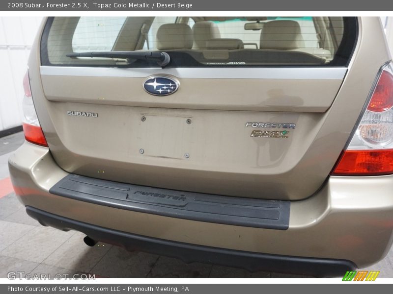 Topaz Gold Metallic / Desert Beige 2008 Subaru Forester 2.5 X