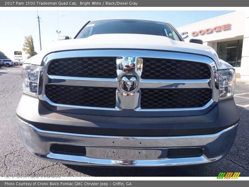 Bright White / Black/Diesel Gray 2017 Ram 1500 Tradesman Quad Cab