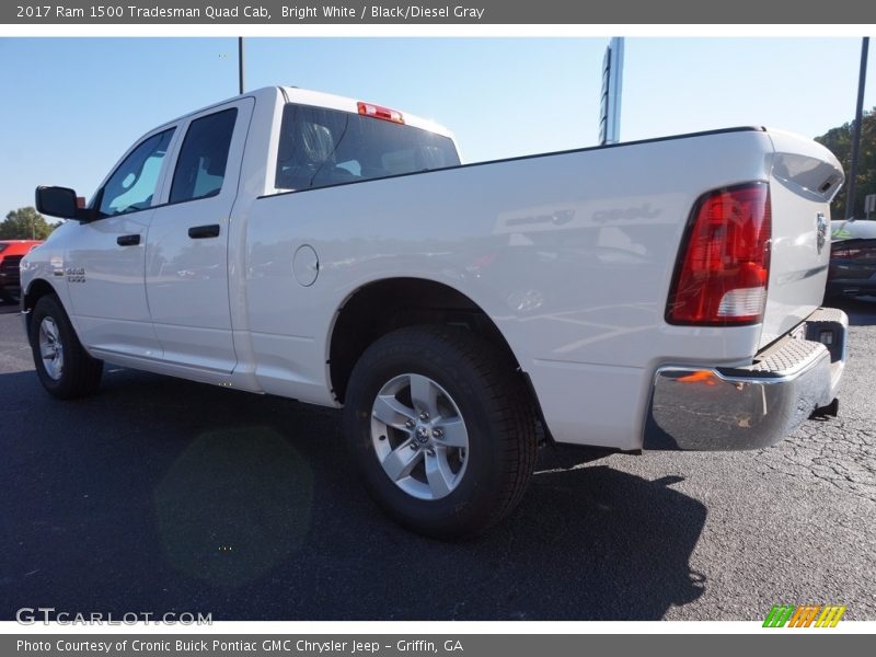 Bright White / Black/Diesel Gray 2017 Ram 1500 Tradesman Quad Cab