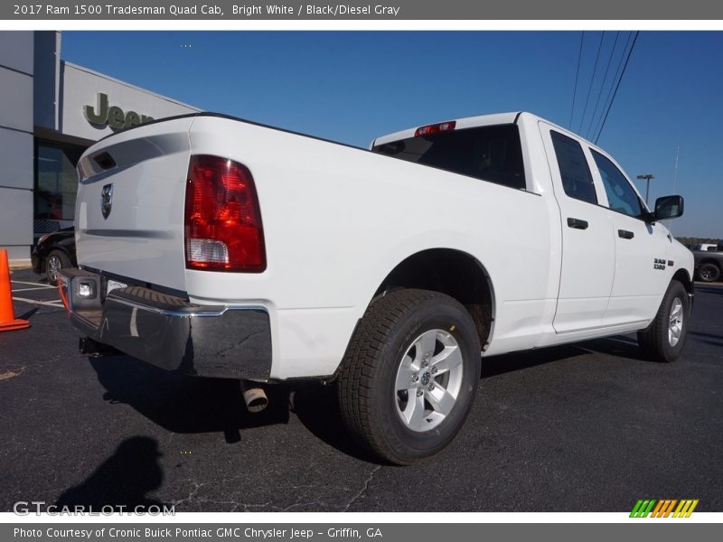 Bright White / Black/Diesel Gray 2017 Ram 1500 Tradesman Quad Cab