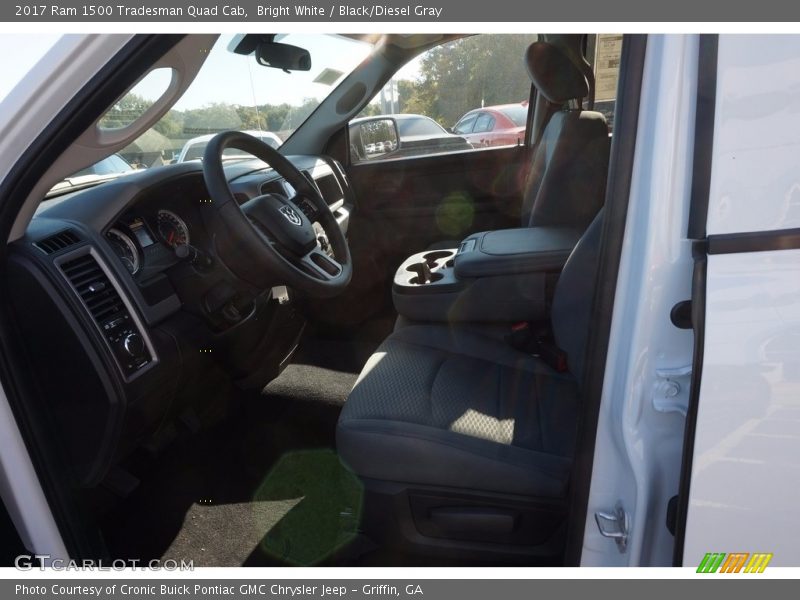 Bright White / Black/Diesel Gray 2017 Ram 1500 Tradesman Quad Cab
