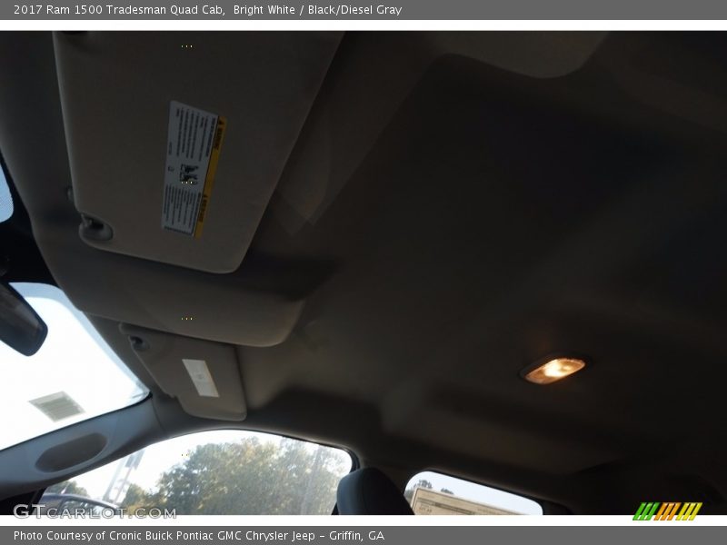 Bright White / Black/Diesel Gray 2017 Ram 1500 Tradesman Quad Cab