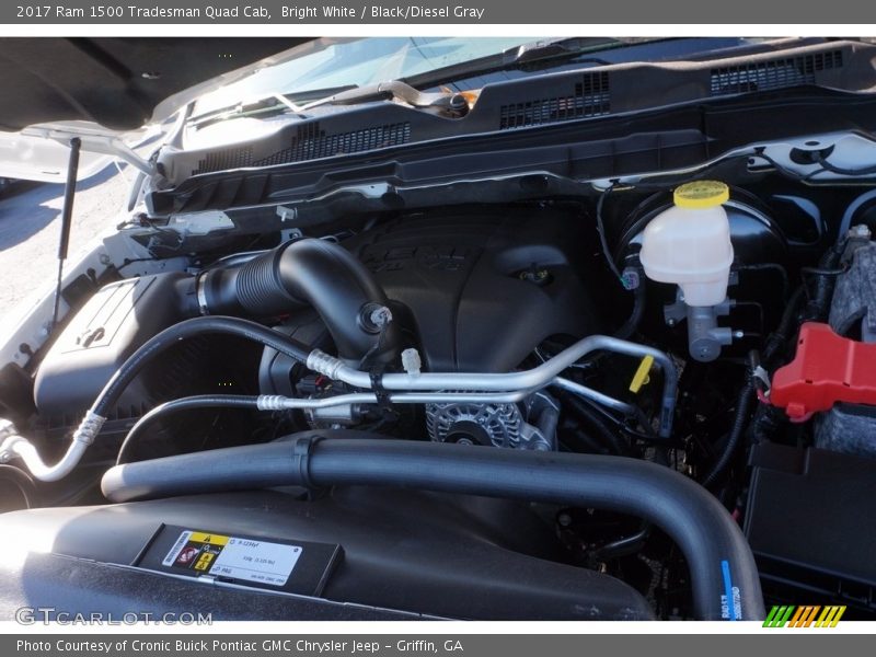 Bright White / Black/Diesel Gray 2017 Ram 1500 Tradesman Quad Cab