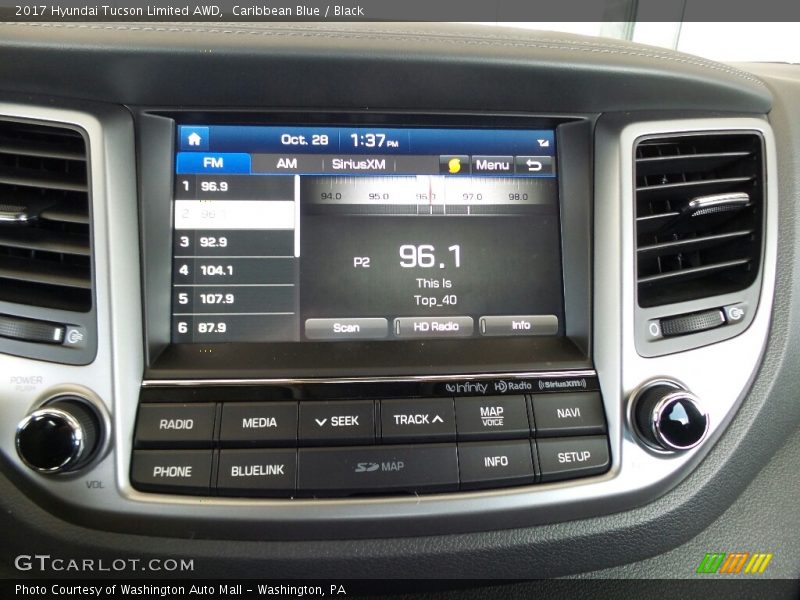 Controls of 2017 Tucson Limited AWD