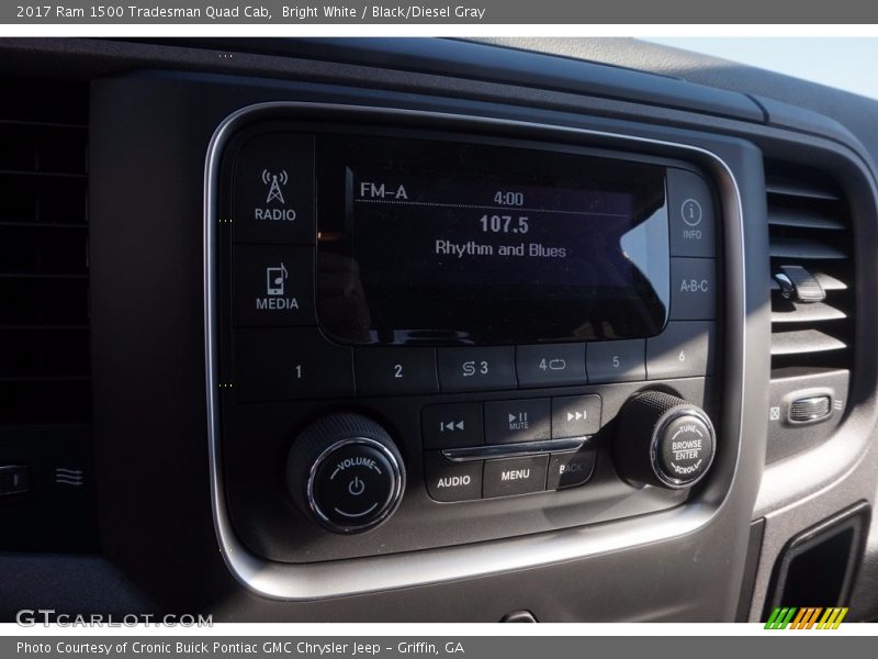 Bright White / Black/Diesel Gray 2017 Ram 1500 Tradesman Quad Cab