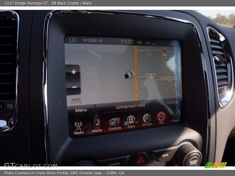Navigation of 2017 Durango GT