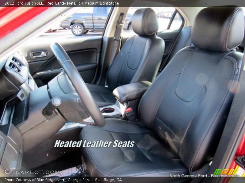 Red Candy Metallic / Medium Light Stone 2012 Ford Fusion SEL