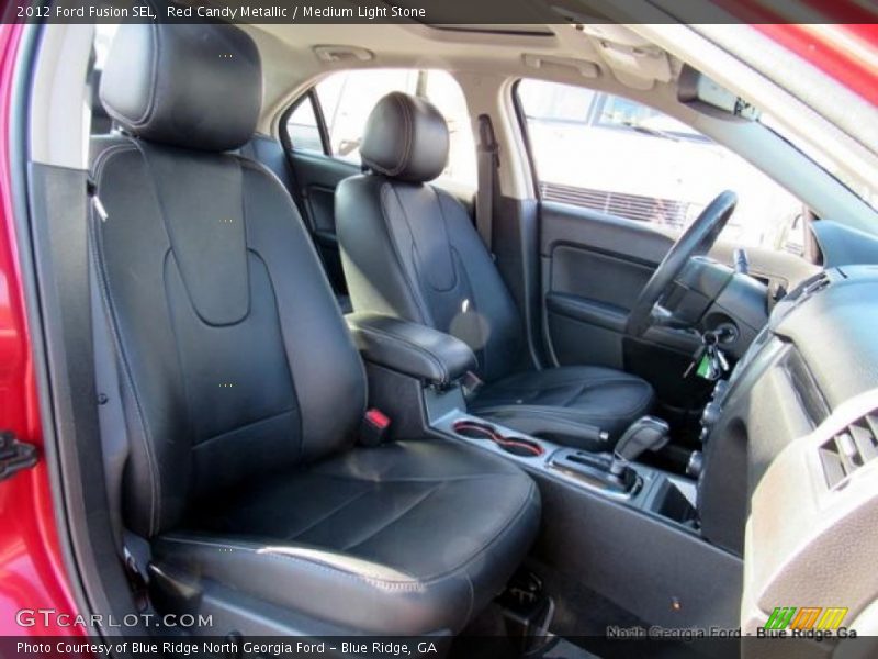 Red Candy Metallic / Medium Light Stone 2012 Ford Fusion SEL