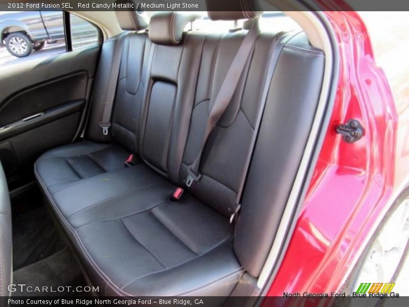 Red Candy Metallic / Medium Light Stone 2012 Ford Fusion SEL