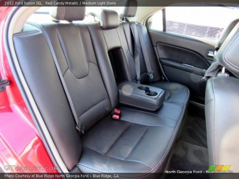 Red Candy Metallic / Medium Light Stone 2012 Ford Fusion SEL