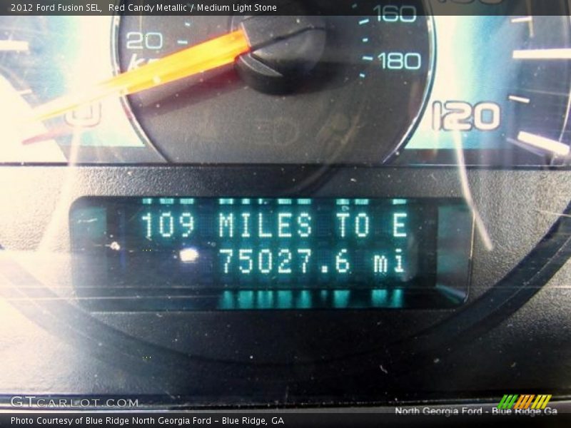 Red Candy Metallic / Medium Light Stone 2012 Ford Fusion SEL