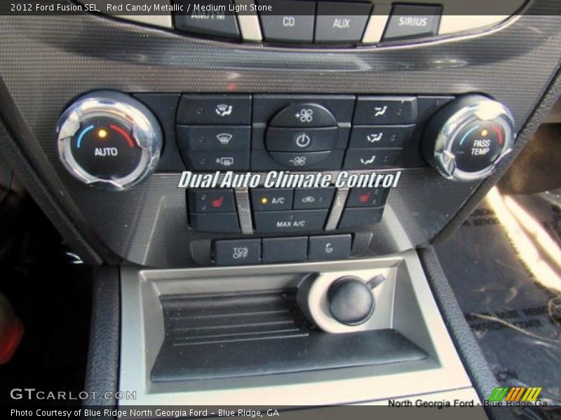 Red Candy Metallic / Medium Light Stone 2012 Ford Fusion SEL