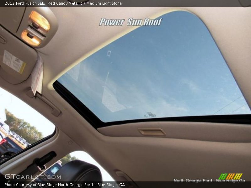 Red Candy Metallic / Medium Light Stone 2012 Ford Fusion SEL