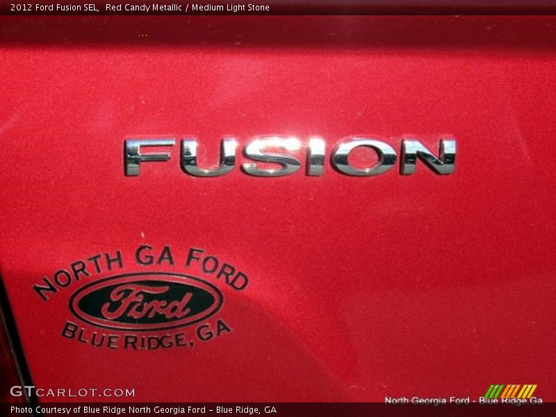 Red Candy Metallic / Medium Light Stone 2012 Ford Fusion SEL