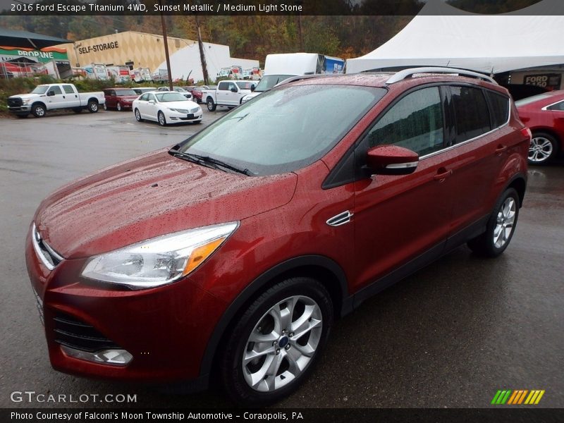 Sunset Metallic / Medium Light Stone 2016 Ford Escape Titanium 4WD