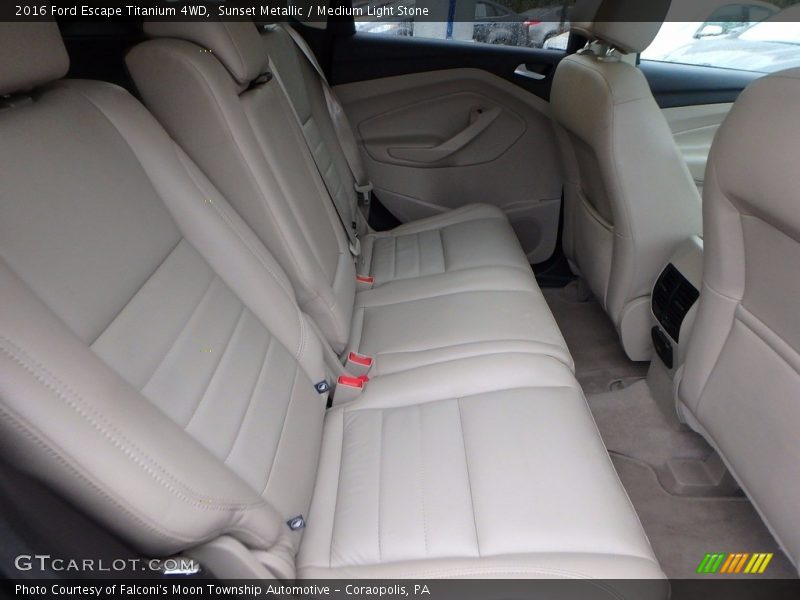 Sunset Metallic / Medium Light Stone 2016 Ford Escape Titanium 4WD
