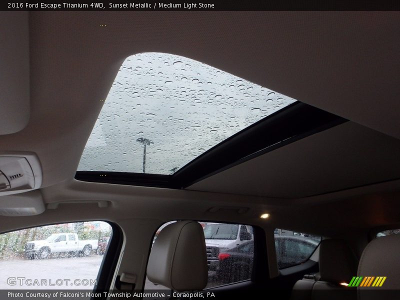 Sunset Metallic / Medium Light Stone 2016 Ford Escape Titanium 4WD