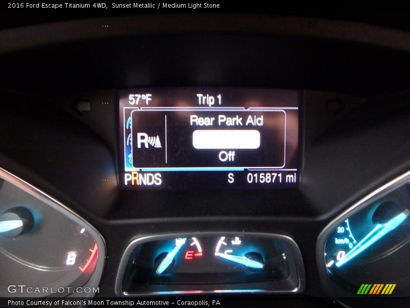 Sunset Metallic / Medium Light Stone 2016 Ford Escape Titanium 4WD