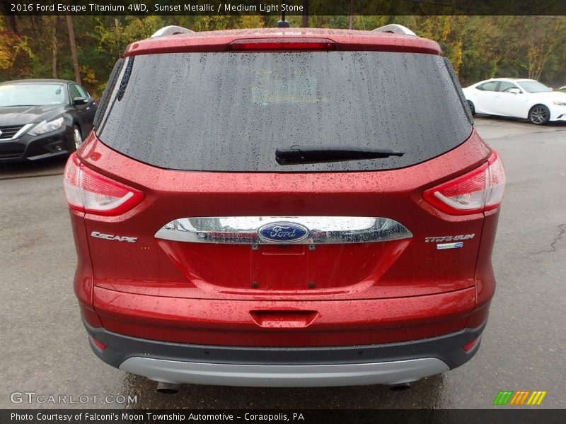 Sunset Metallic / Medium Light Stone 2016 Ford Escape Titanium 4WD