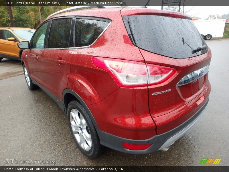 Sunset Metallic / Medium Light Stone 2016 Ford Escape Titanium 4WD