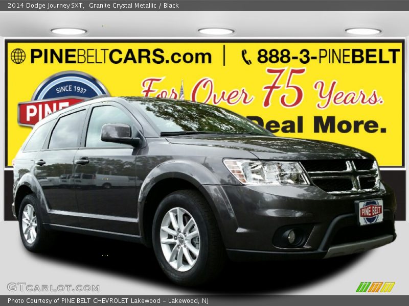 Granite Crystal Metallic / Black 2014 Dodge Journey SXT