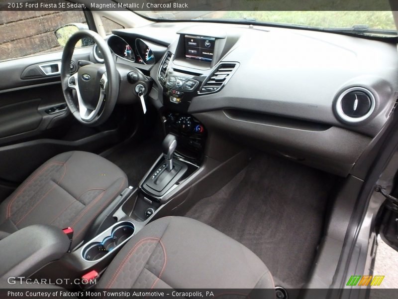 Magnetic Metallic / Charcoal Black 2015 Ford Fiesta SE Sedan