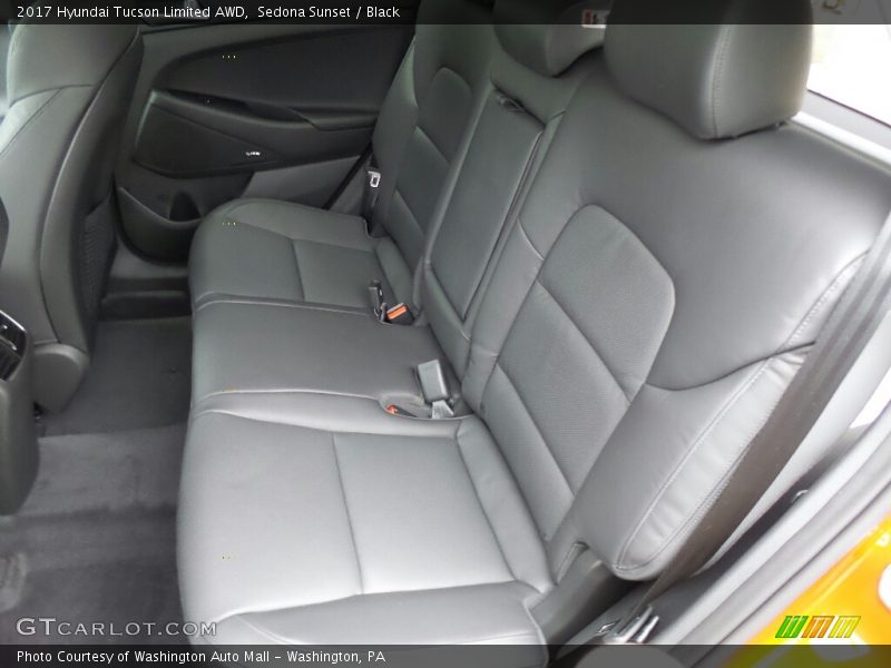 Rear Seat of 2017 Tucson Limited AWD