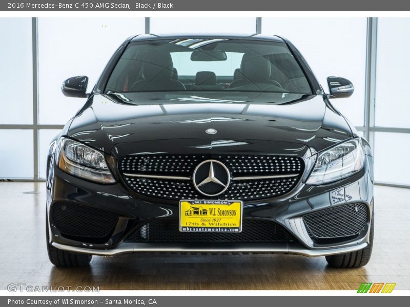 Black / Black 2016 Mercedes-Benz C 450 AMG Sedan