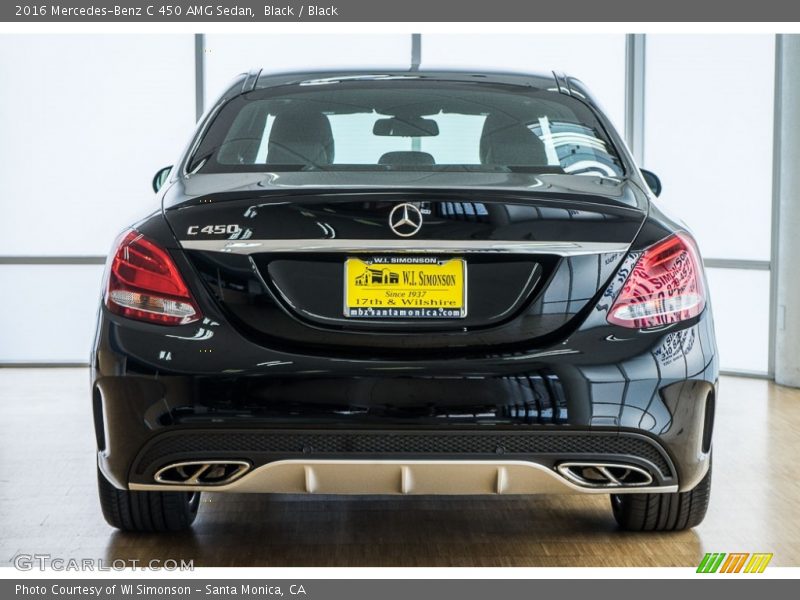 Black / Black 2016 Mercedes-Benz C 450 AMG Sedan
