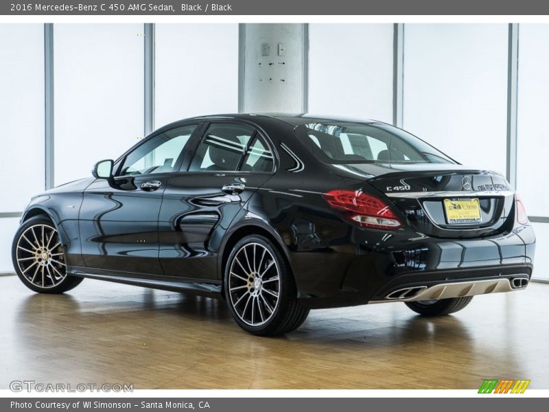 Black / Black 2016 Mercedes-Benz C 450 AMG Sedan