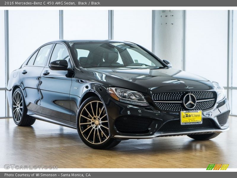 Black / Black 2016 Mercedes-Benz C 450 AMG Sedan