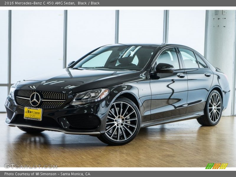 Black / Black 2016 Mercedes-Benz C 450 AMG Sedan