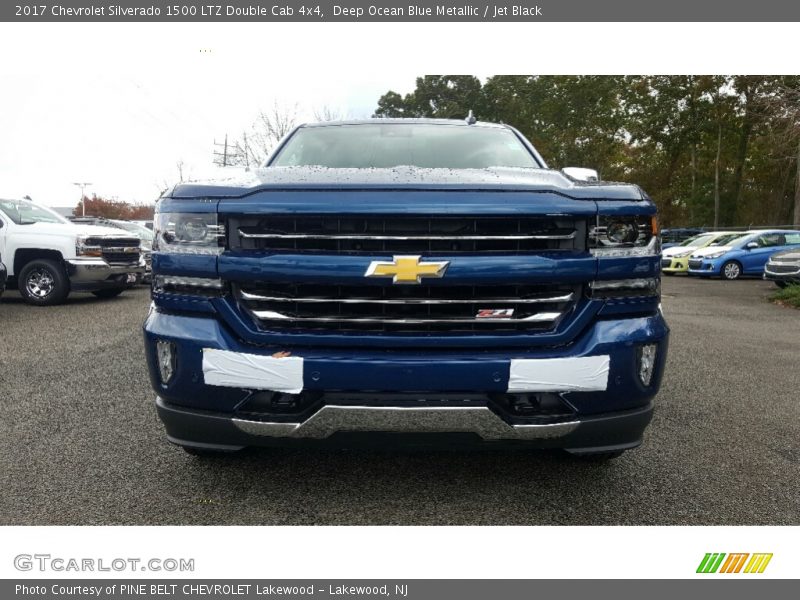 Deep Ocean Blue Metallic / Jet Black 2017 Chevrolet Silverado 1500 LTZ Double Cab 4x4