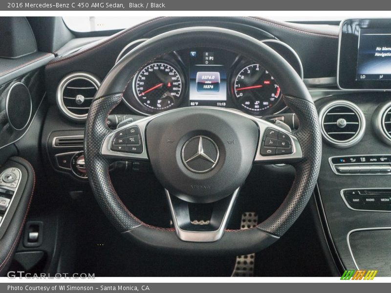Black / Black 2016 Mercedes-Benz C 450 AMG Sedan