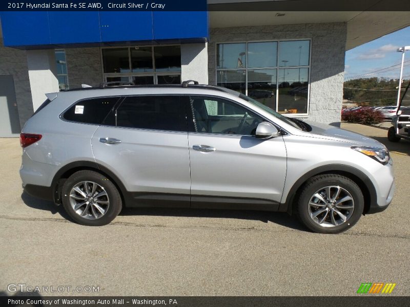 Circuit Silver / Gray 2017 Hyundai Santa Fe SE AWD