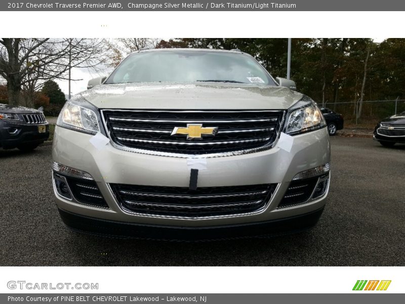 Champagne Silver Metallic / Dark Titanium/Light Titanium 2017 Chevrolet Traverse Premier AWD