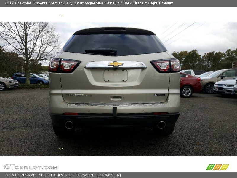 Champagne Silver Metallic / Dark Titanium/Light Titanium 2017 Chevrolet Traverse Premier AWD