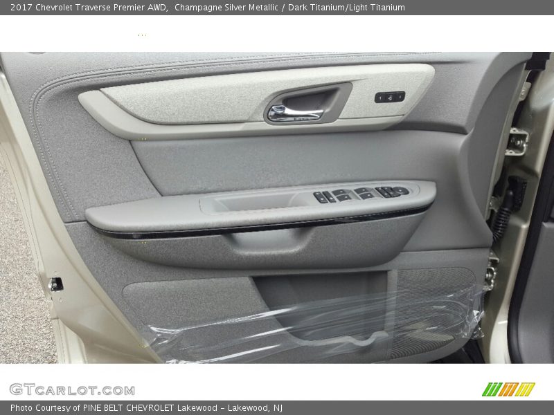 Champagne Silver Metallic / Dark Titanium/Light Titanium 2017 Chevrolet Traverse Premier AWD