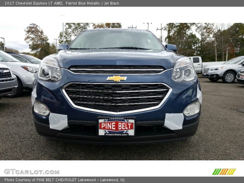 Patriot Blue Metallic / Jet Black 2017 Chevrolet Equinox LT AWD