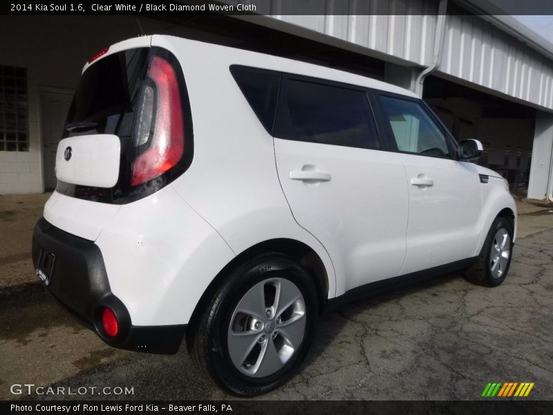 Clear White / Black Diamond Woven Cloth 2014 Kia Soul 1.6