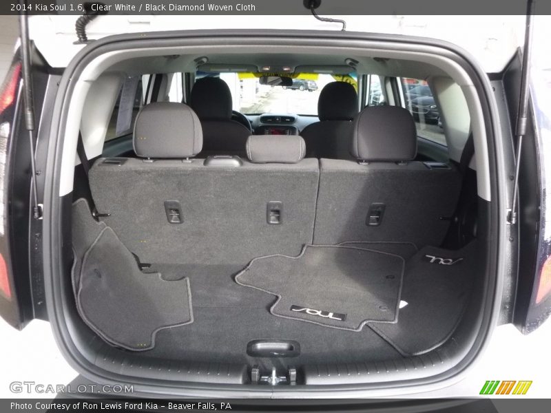 Clear White / Black Diamond Woven Cloth 2014 Kia Soul 1.6