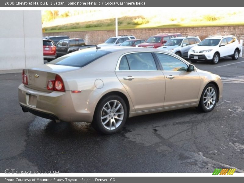 Sandstone Metallic / Cocoa/Cashmere Beige 2008 Chevrolet Malibu LTZ Sedan