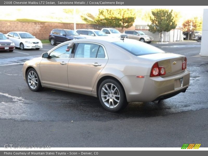 Sandstone Metallic / Cocoa/Cashmere Beige 2008 Chevrolet Malibu LTZ Sedan