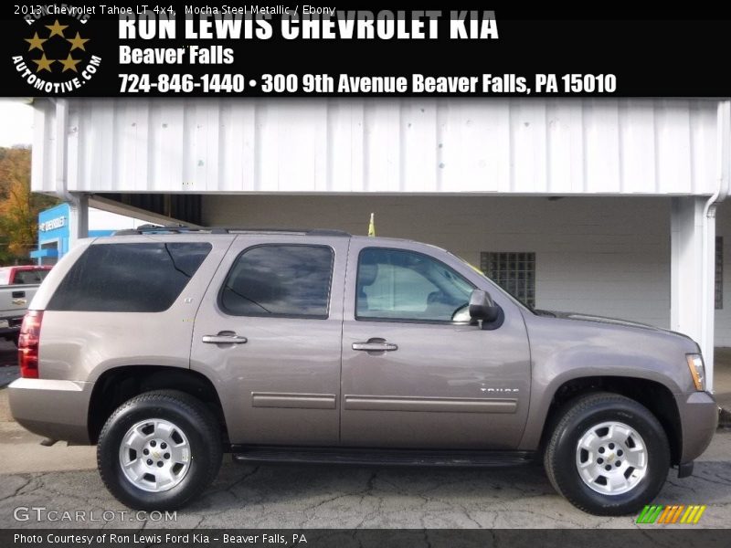 Mocha Steel Metallic / Ebony 2013 Chevrolet Tahoe LT 4x4