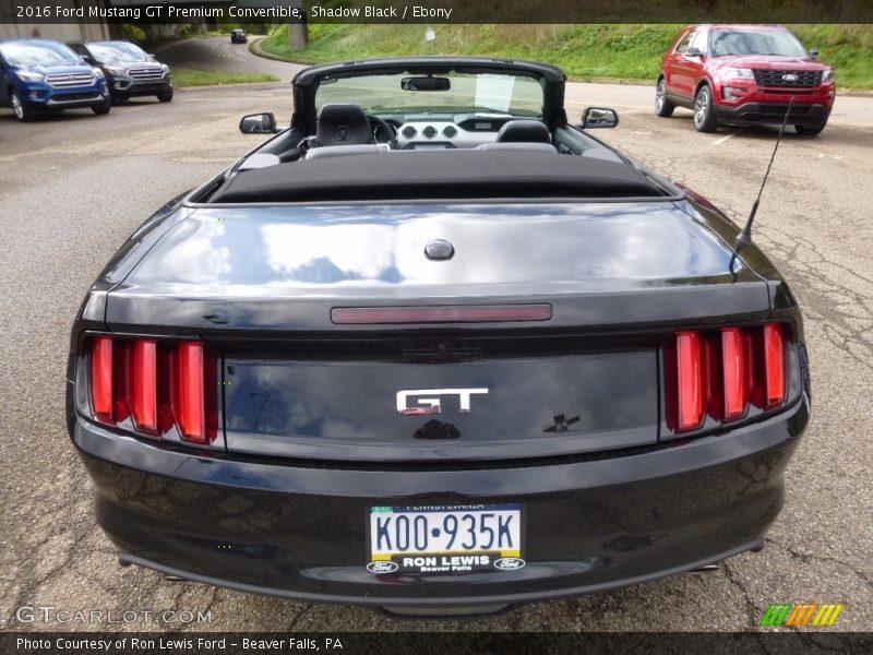 Shadow Black / Ebony 2016 Ford Mustang GT Premium Convertible