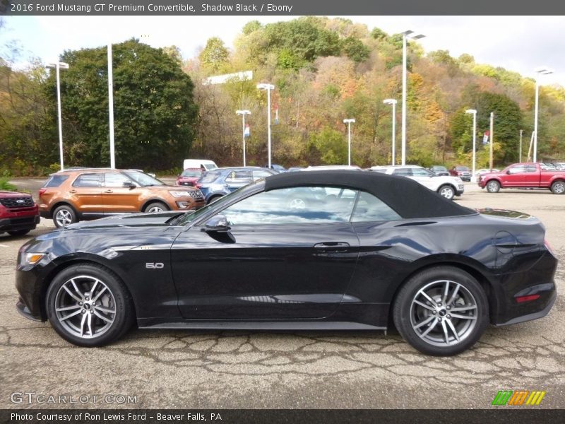 Shadow Black / Ebony 2016 Ford Mustang GT Premium Convertible