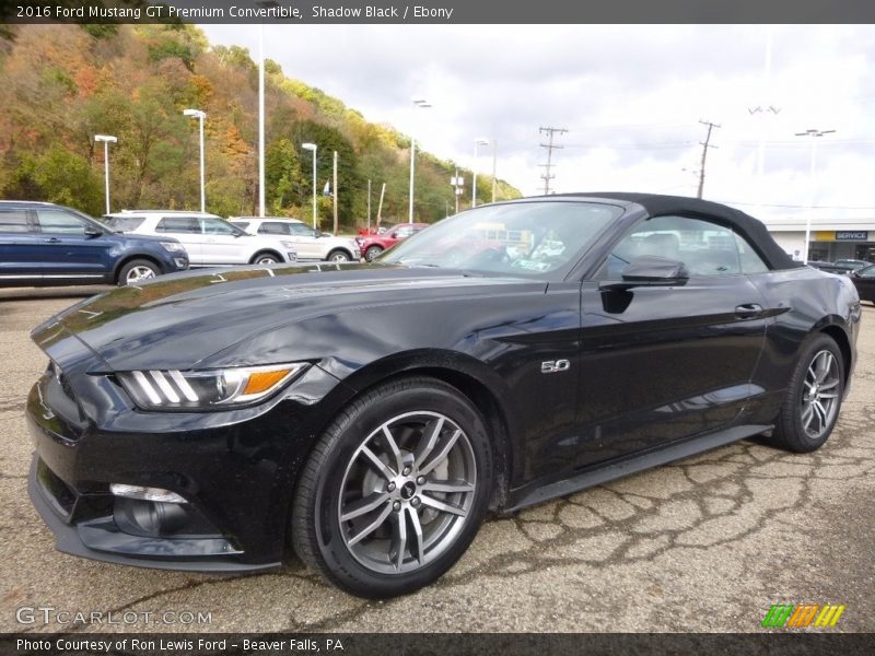Shadow Black / Ebony 2016 Ford Mustang GT Premium Convertible